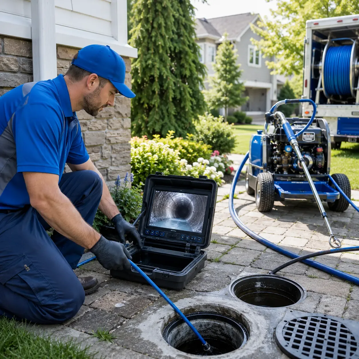 Outdoor drain cleaning professionals serving Oldwick, NJ